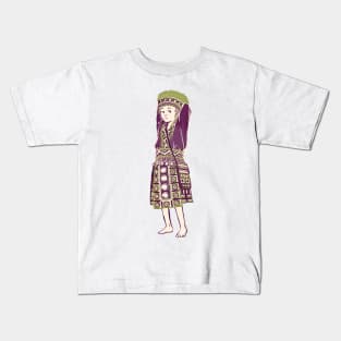 People of Thailand - Bored Hmong Girl Kids T-Shirt